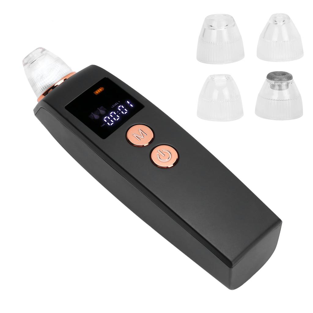 Визуальный электрический аппарат для удаления черных точек, регулируемый вакуумный очиститель пор лица, черный