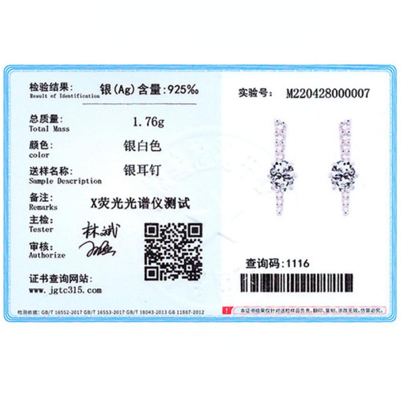 Tancise 925 Sterling Silver Zircon Earrings Drop Earrings For Women Wedding Party Gifts