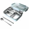 3/4 Grids Divides Food Container Stainless Steel Lunch Container Insulation Lunch Box  Camping