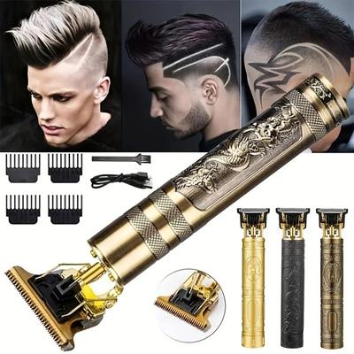 Прецизионный беспроводной триммер для волос — перезаряжаемый через USB, профессиональный уход за волосами для мужчин