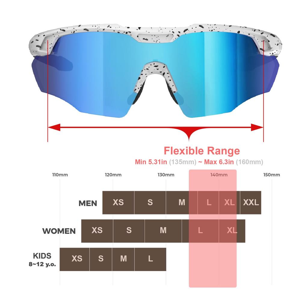 Солнцезащитные очки S596 Sports Shades для мужчин и женщин, идеально подходящие для гор и активного отдыха [ER00], бейсбола, бега, велоспорта, волейбола, езды на велосипеде, спорта. Подарок.