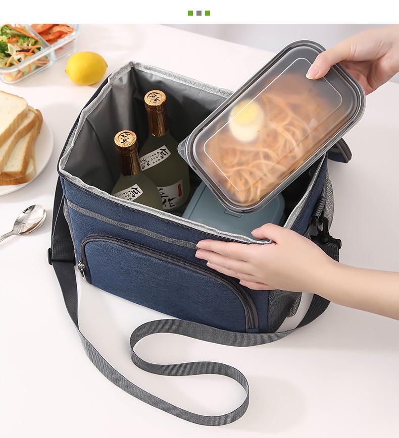 Waterproof Leak-Proof Insulated Picnic Lunch Bag: Portable & Durable for Hot and Cold Meals