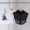 Easy To Match Lace Lapel Half Shirt Elegant Adjustable Neckline Detachable Fake Collar  Wedding