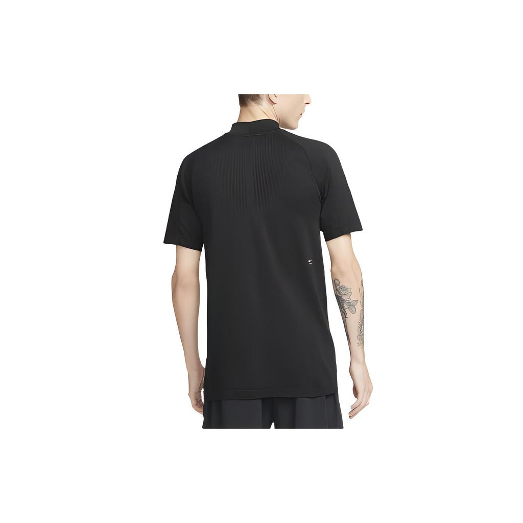 Men's Nike x MMW Crossover Loose Solid Color Short Sleeve Black T-Shirt DD9437-010