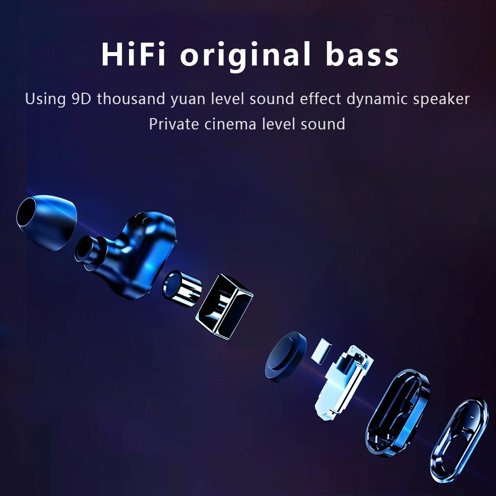 Rainbuvvy T92 Earbud Smartwatch 1.28inch IPS Full Touch 128MB RAM 470mAh BT5.0 TWS IP67 Водонепроницаемый Запись Локальная Музыка Беспроводной Смарт Браслет