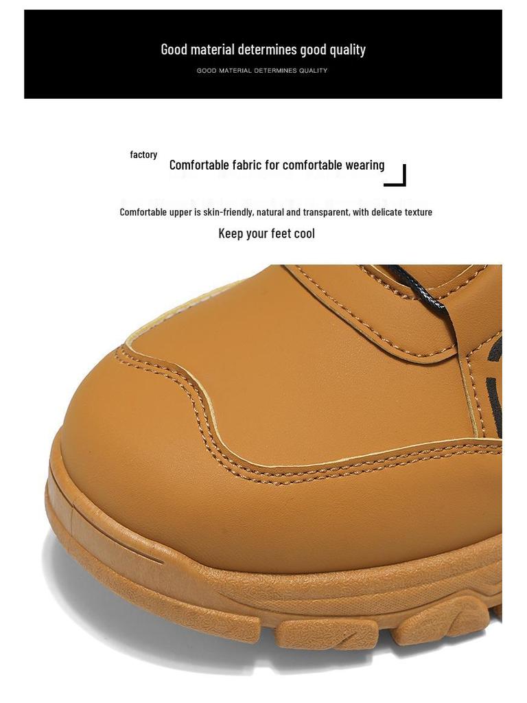 2025 Зимние мужские высокие утепленные хлопковые ботинки с поворотной пряжкой - ботинки Мартин в британском стиле