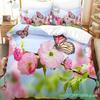 Комплект постельного белья Flower Butterfly, пододеяльник, комплект постельного белья с 3D-печатью, комплект постельного белья размера Queen, модный дизайн