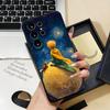 Чехол для телефона Маленький Принц и Лис для Samsung S26 S25 S24 FE S23 S22 S21 Plus S20 Ultra Note20Ultra Черный Мягкий