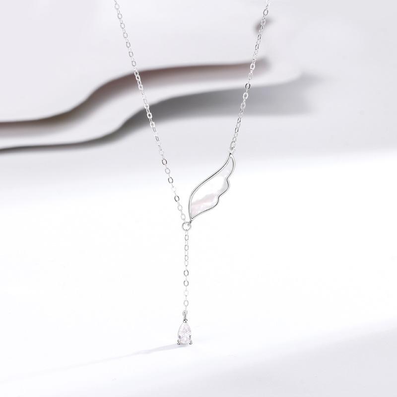 Ожерелье «Крылья ангела» Женская мода Темперамент Ниша Изысканный Дизайнерский Смысл Кисточка Цепочка на ключицу