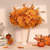 Fake Maple Leaf Good Detail No Wither No Watering Long-lasting Berry Thanksgiving Day Autumn Desktop Vase Decoration Photo Adult Sex Wear