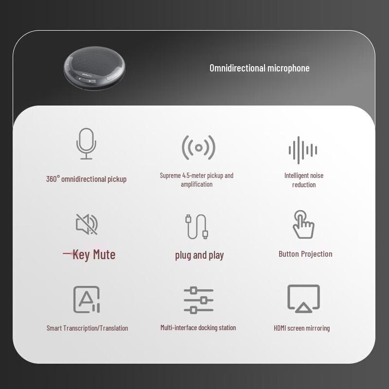Lenovo MCL01 Desktop Video Conference Speakerphone