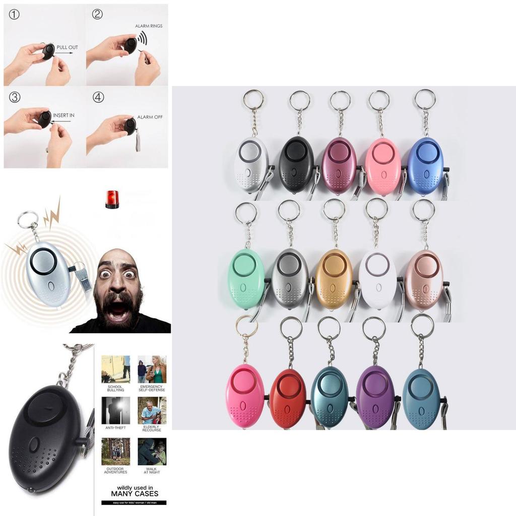 Компактный и мощный персональный брелок-сигнализация для женщин со звуком 130-135 дБ