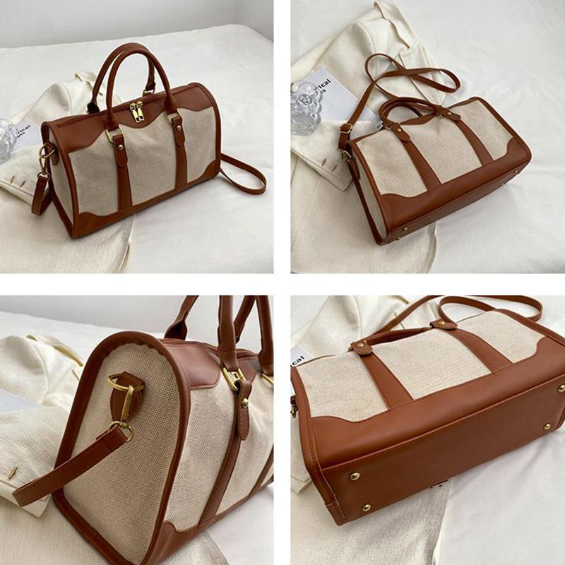Travel Canvas Bags Large Capacity Canvas Bags Female Handbag Shoulder Bag Short Distance Travel Bag