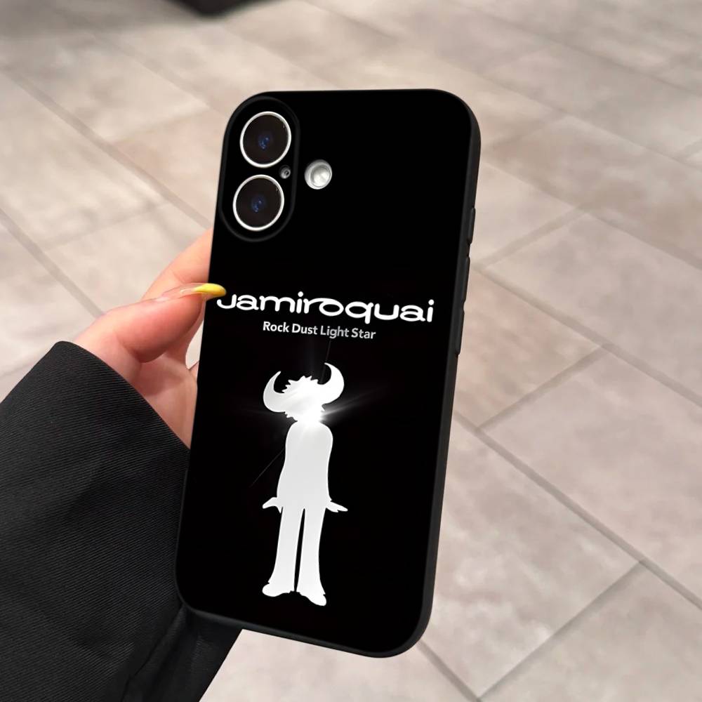 Чехол для телефона Jamiroquai из Rock Band для iPhone 17 16 15 14 13 12 11 Pro Max Plus Mini Мягкий Черный Чехол