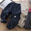 Детские зимние двухслойные утолщенные спортивные штаны из полар-флиса - Теплые рабочие штаны для мальчиков и девочек
