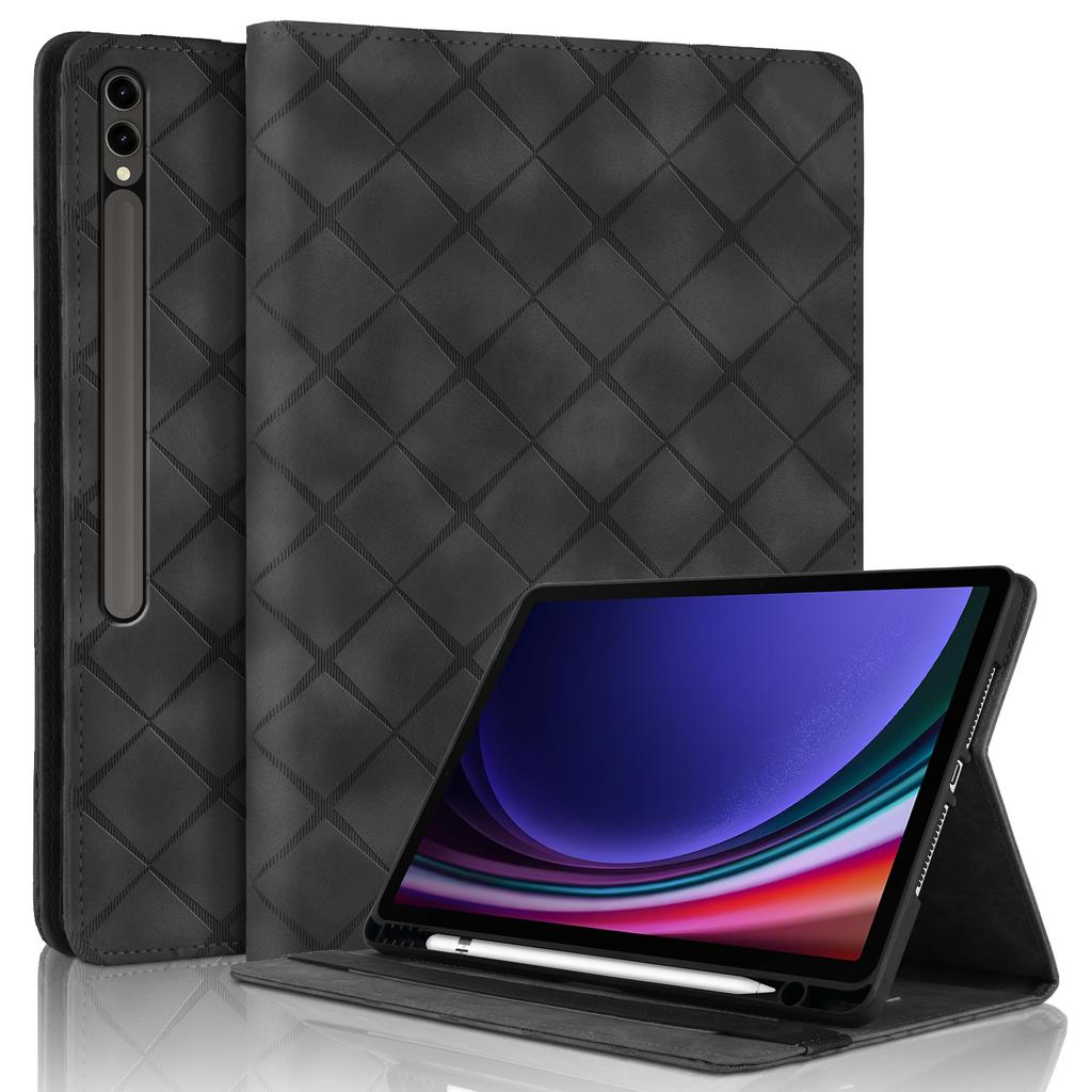 Чехол-книжка со подставкой для планшета Samsung S9 FE Plus S6 A9 A8 X205 X200 X207 Кожаный Ударопрочный Защитный чехол с ощущением кожи