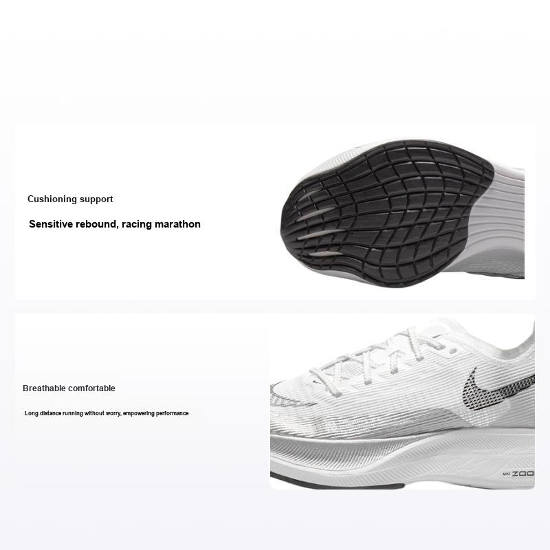 Nike ZoomX Vaporfly NEXT% 2 Белые серебристо-металлические женские кроссовки Черные CU4123-100