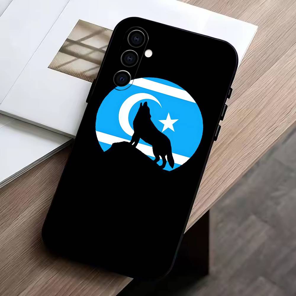 Чехол для телефона Turk Wolf Turkey Flag для Samsung Galaxy A73, A72, A71, A70, A53, A52, A51, Другие Мягкий Черный Чехол