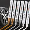 NEW Car Paint Scratches Repair Brush Pen Waterproof Water Paint Marker Pen Car Tire Tread Care Automotive Black White Red Silver