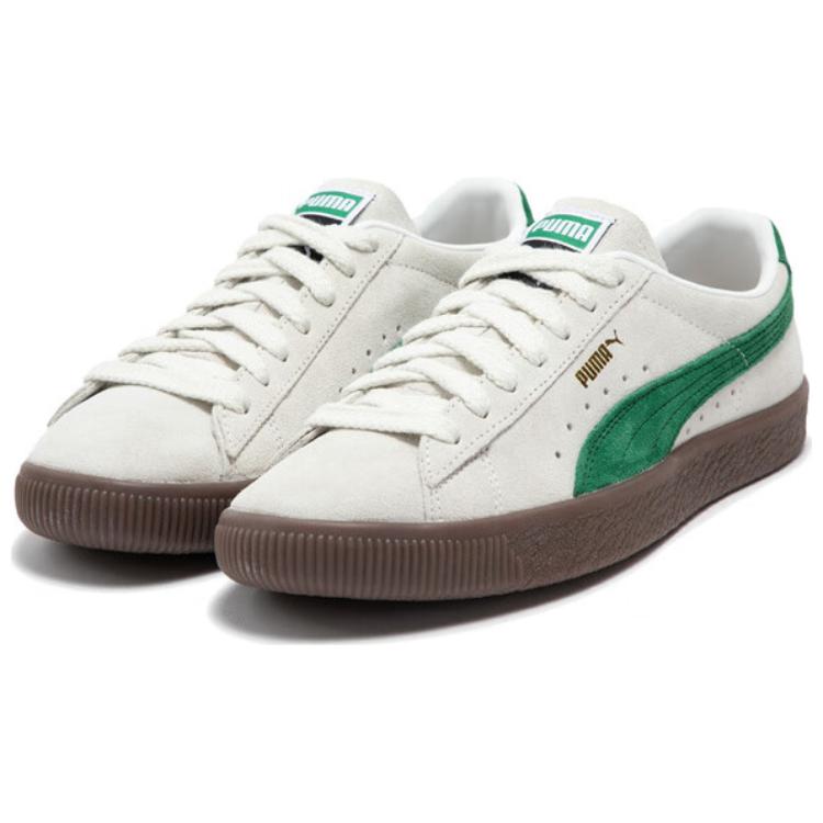 Puma Suede Vtg Vintage Leather Retro Low-Top Lifestyle Sneakers Unisex Sneakers Gray Green 374921-25
