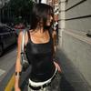 Spring 2025 Women's Versatile Square Neck Vest - European & American Street Style