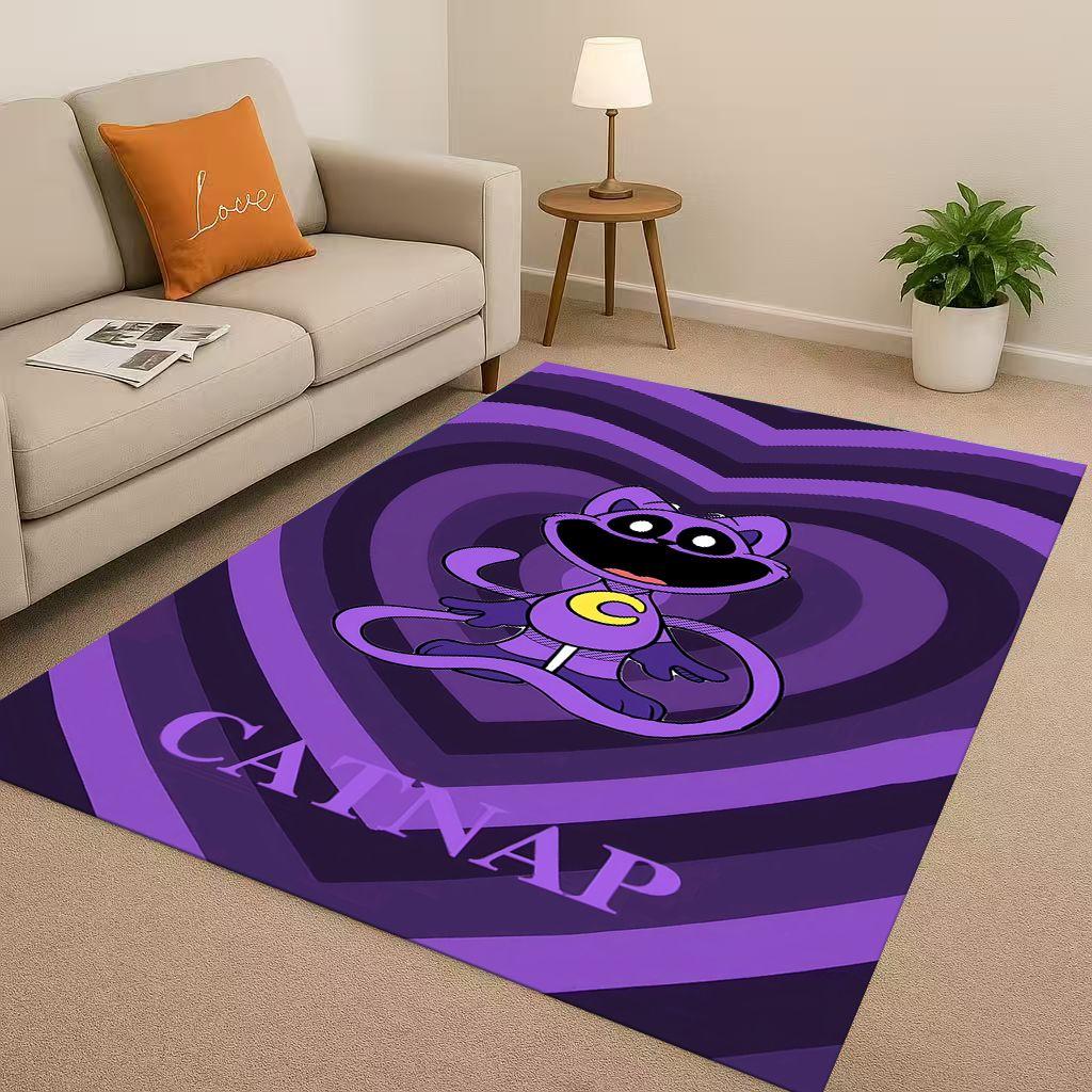 Классический Мультяшный S-Улыбающиеся C-Существа Craftycorn Catnap Ковер для Гостиной Нескользящий Ковер для Спальни Дивана, Домашний Декор Придверный Коврик
