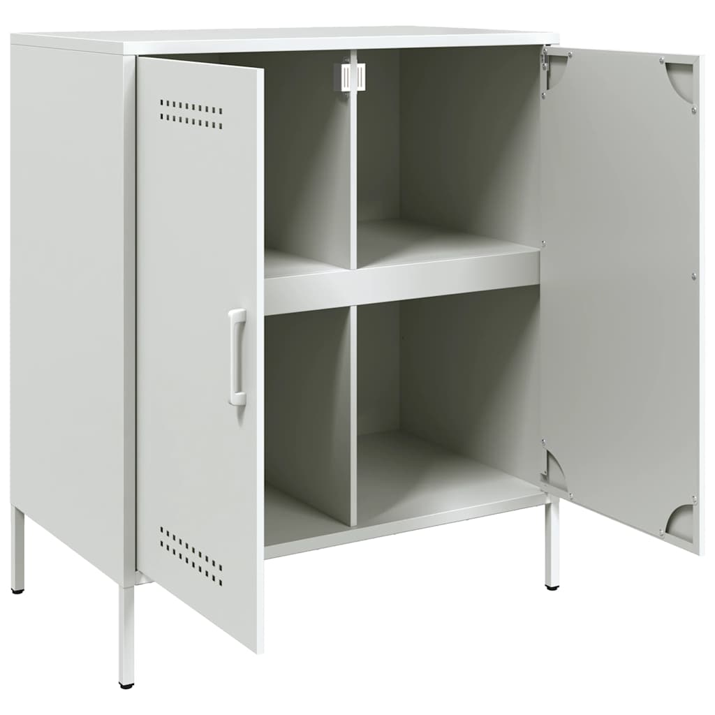Sideboard White 68 x 39 x 79 cm Steel
