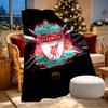 Плед Liverpool F.C. - Мягкий и Удобный, для Спальни, Путешествий, Дивана, Домашнего Декора - Подарок на День Рождения, Рождество для Друга