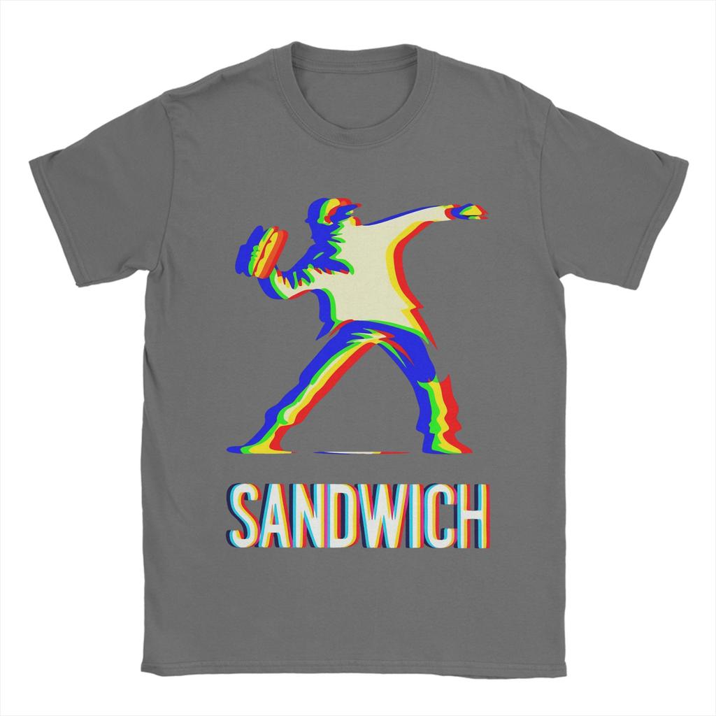 Мужская футболка Dc Sandwich Guy Хлопок Повседневная футболка Круглый вырез Футболка С коротким рукавом Одежда Лето