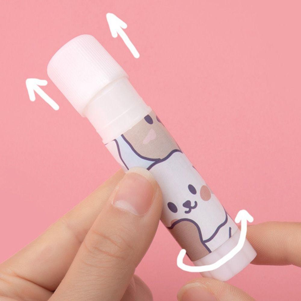 Маленький студенческий канцелярский клей-карандаш, клей-карандаш с героями мультфильмов, прочный твердый клей-карандаш