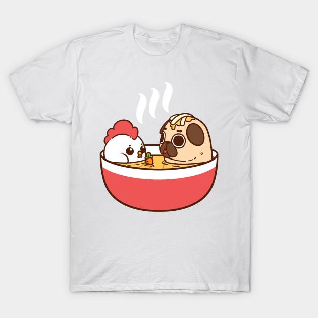 Unisex Fashion TShirt Chicken Noodle Puglie Print TShirt Plus Size S-5XL T-Shirt 100%Cotton Tops O Neck Short Sleeve Tees