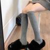 Женские полосатые хлопковые длинные носки Японские JK Черно-белые гольфы Длинная трубка Ноги Однотонные Девочки Студенты Теплые носки