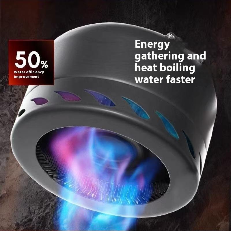 ALOCS Походная бутылка для воды 1,4 л - Технология теплового кольца, Ветрозащитная, Алюминиевая бутылка для воды 253 г для пеших походов/альпинизма