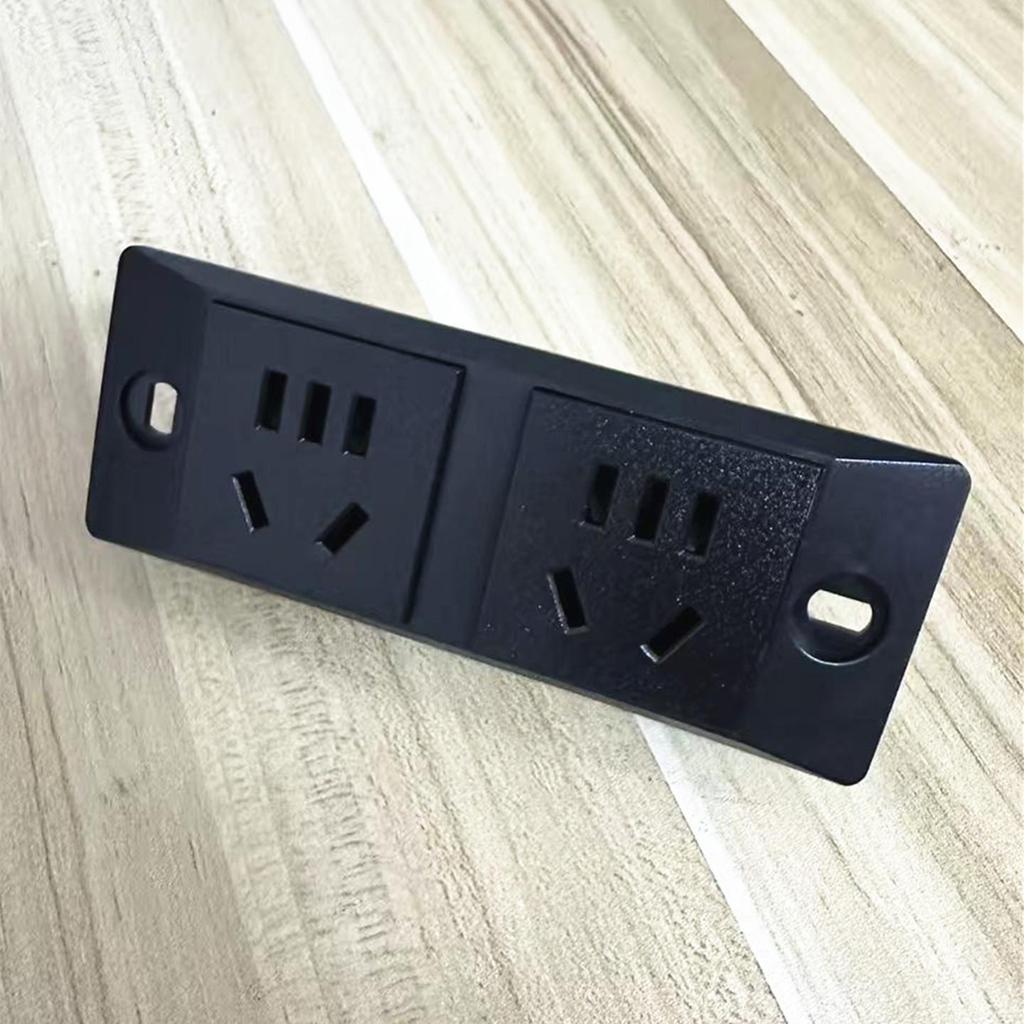 10A Three-Hole Surge-Protected Power Strip with Industrial Two-Position & Five-Hole Sockets, 118 Type
