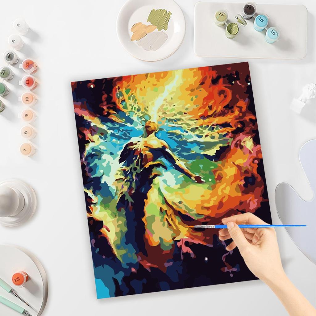 Frame Painting By Numbers For Adults Kit Abstract Figure Painting Acrylic Paint On Canvas Handwork For Home Decors 40x50