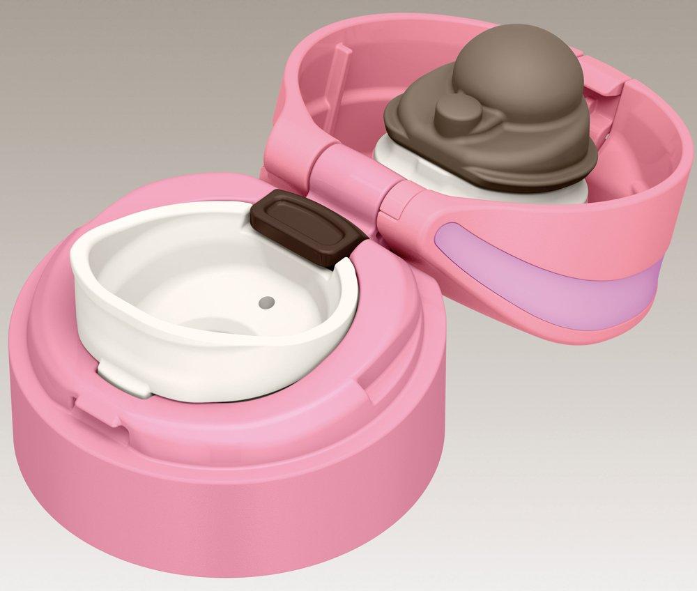 Thermos Vacuum Insulated Portable Water Mug Open Pink P [One-Touch Type] 0.35L JNS-350