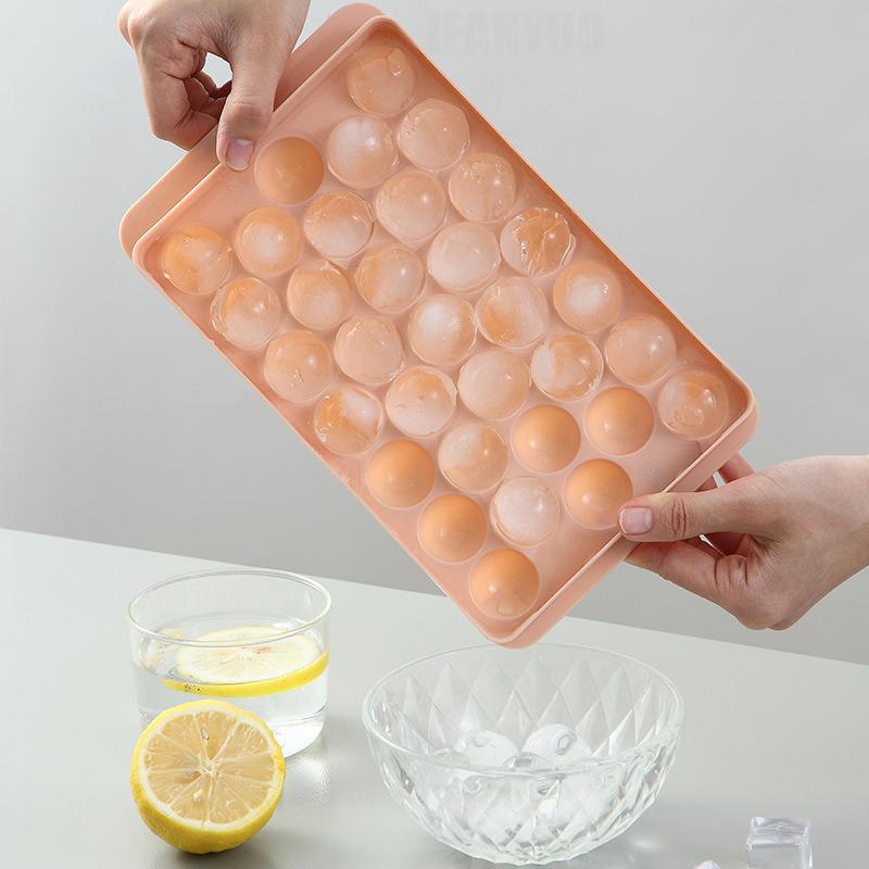 33 Ice Boll Hockey PP Mold Frozen Whiskey Ball Popsicle Ice Cube Tray Box Lollipop Making Gifts Kitchen DIY Tools Accessories