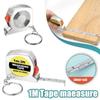 3-Foot/1-Meter Tape Measure Keychain Soft Steel Measure Keychain Measuring Ruler Tape  Daily