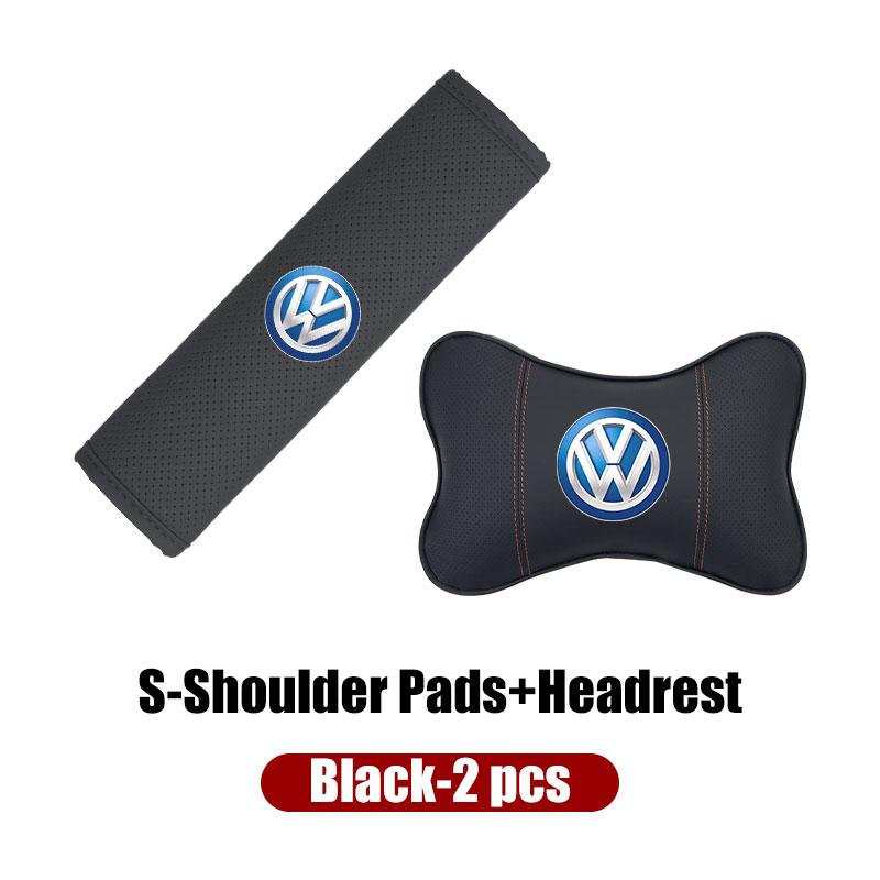For Volkswagen VW Car Headrest Neck Support Seat Soft Neck Pillow Accessories Polo Jetta Sagitar Magotan Passat B5 B6 B7 CC zh9