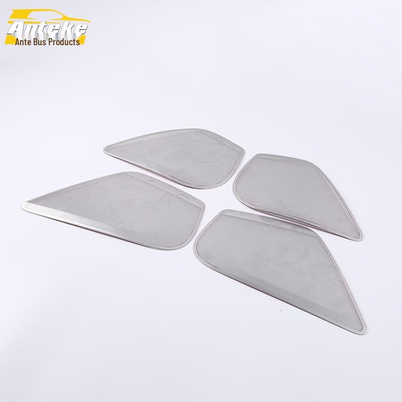 A6L Four-Door Stainless Steel Speaker Cover Decorative Panel Sticker