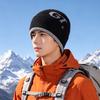 Autumn and winter velvet warm ear protection knitted wool hat men's outdoor leisure sports mountaineering cycling bag head cold hat