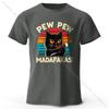 Cute HandDrawn Cat Doodle Print 100 Cotton TShirt Ultra Soft Round Neck Short Sleeve Tee for Unisex Unisex