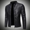 Men's Black Leather Jacket Motorcycle Jacket Fashion New Slim Casual Men's Leather Jacket Motorcycle Jacket