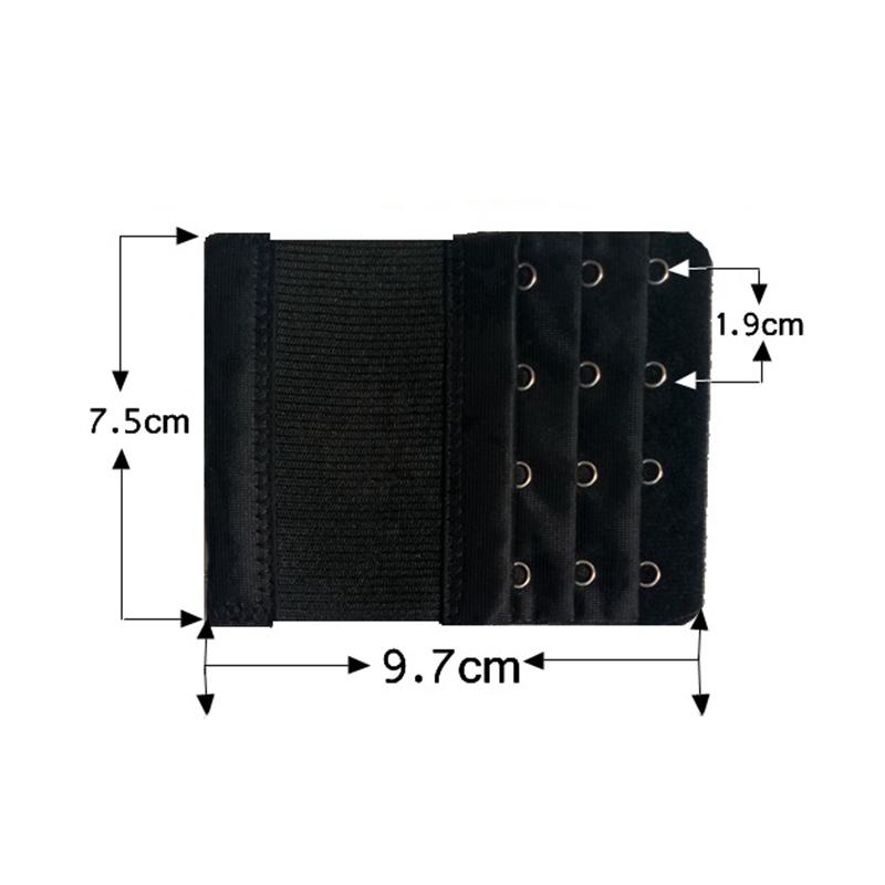 Удлинители для бюстгальтера, удлинитель с пряжкой для бюстгальтера, 3 ряда, 4 крючка, удлинитель для бюстгальтера, швейный инструмент, женское нижнее белье, удлиненные удлинители для бюстгальтера с крючками