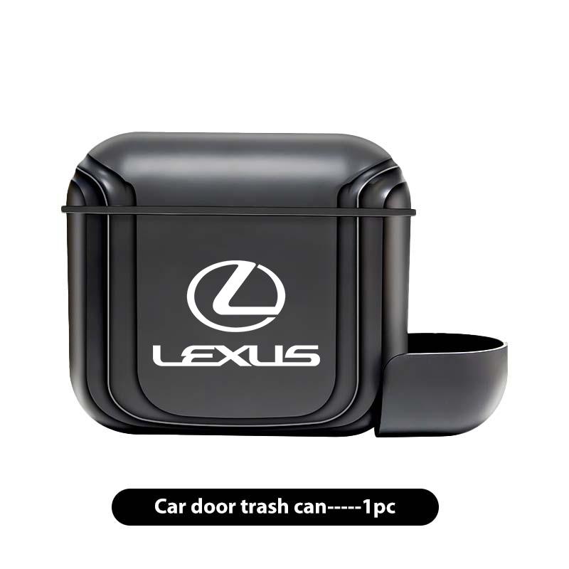 ctkzum1 For Lexus Portable Hanging Car Trash Can Wastebasket Trash Bin with Lid Storage Bin UX250h RX450h CT200h RX400h NX LX GC RX UX
