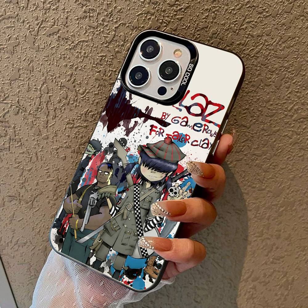 G-Gorillaz Cartoon Colorful Phone Case For IPhone 17 16 15 14 13 12 11 Pro Max Plus Matte Cover