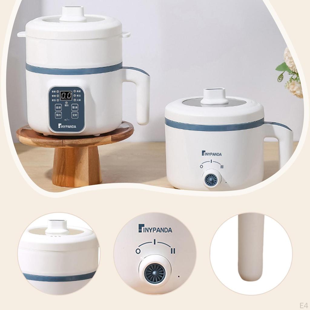 Электрическая плита Мини-кастрюля Антипригарная Портативная Рисоварка Малая Бытовая Техника для Приготовления на Пару