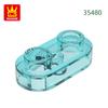 Нетоксичный 370 шт./лот 35480 Круглый 1x2 Открытый штырек Короткий круглый с 2 отверстиями Блок Moc Цветные Аксессуары Совместимые с Кирпичиком DIY Игрушки