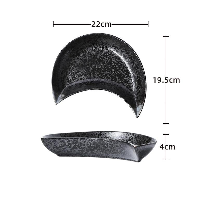 Керамическая тарелка в японском стиле, салатная тарелка, десертная тарелка, тарелки для закусок, сервировочные тарелки, фирменная посуда для ресторана