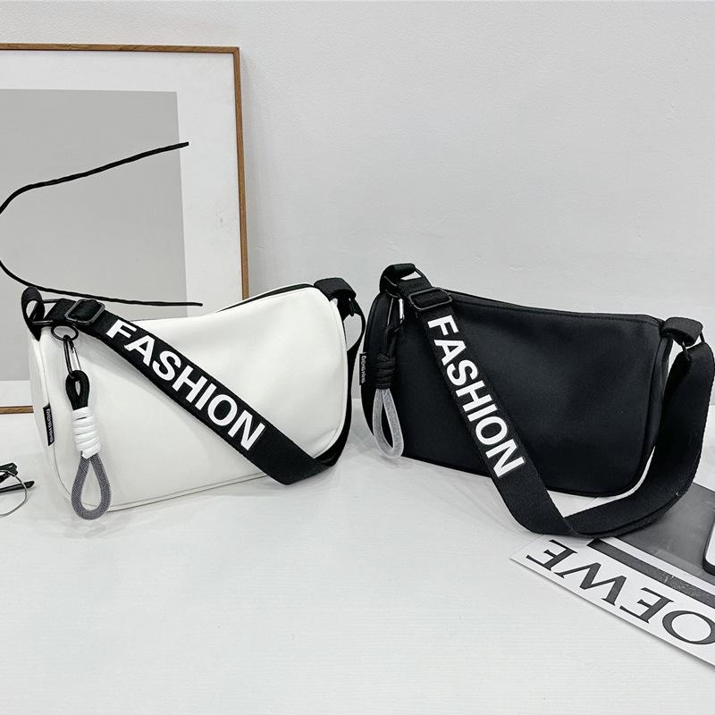 Модная повседневная сумка, большая вместительная нейлоновая сумка, женская, новая, индивидуальная, универсальная, модная, простая сумка-мессенджер